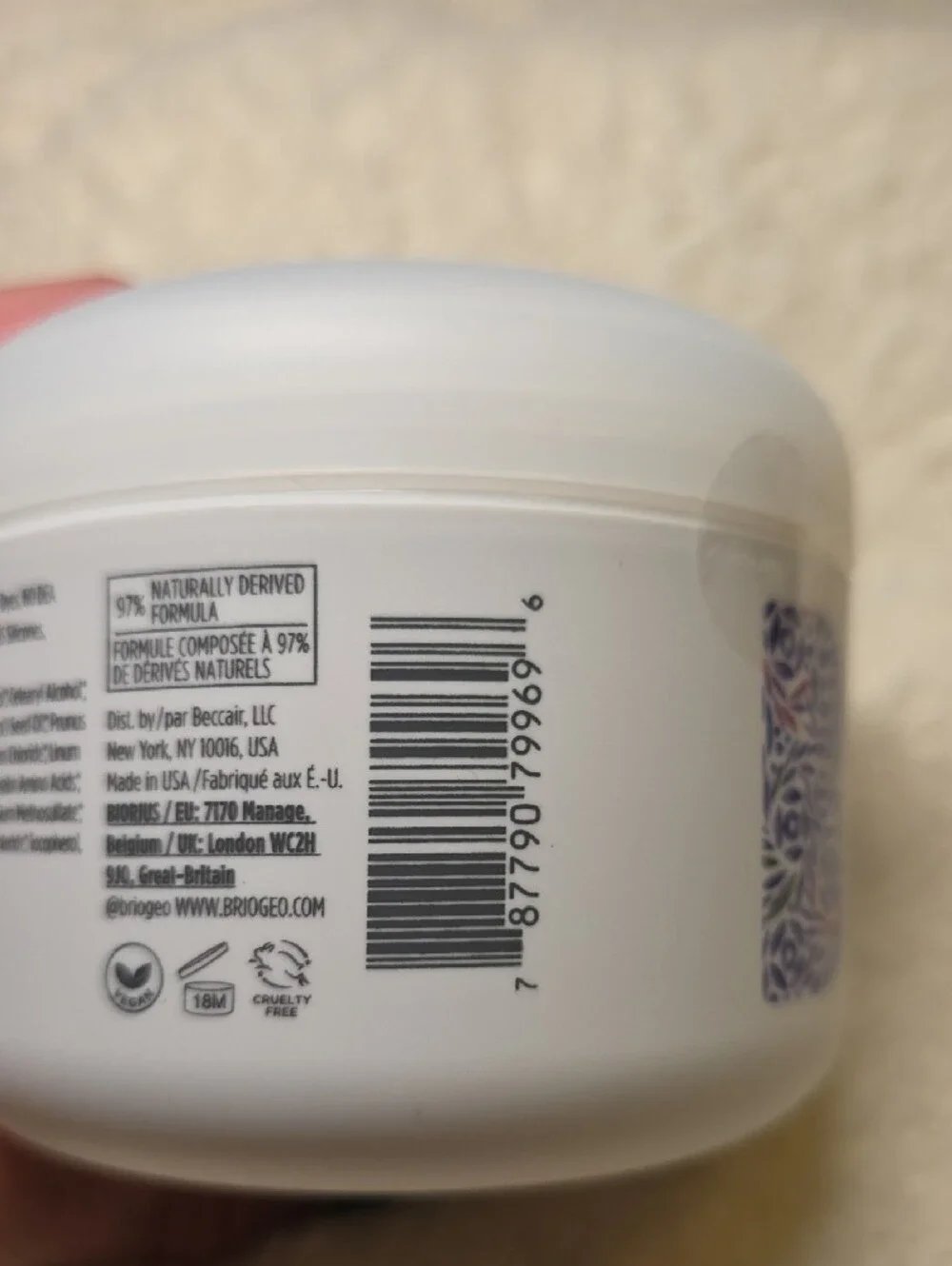 Briogeo Curl Charisma Hydrating & Defining Mask - White with Purple Accent